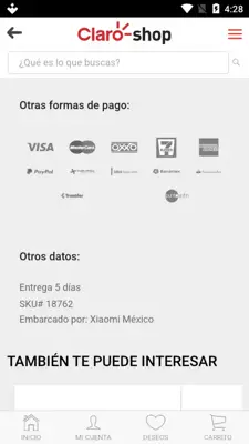 Claro Shop android App screenshot 3