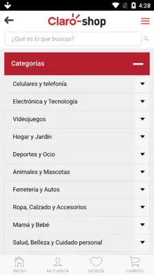 Claro Shop android App screenshot 4